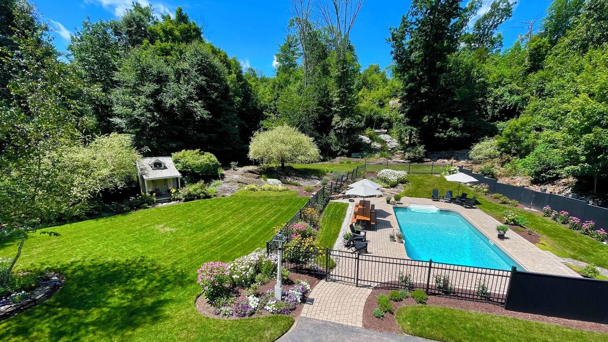 Brimfield House | Luxury Home, Pool, fireplace
