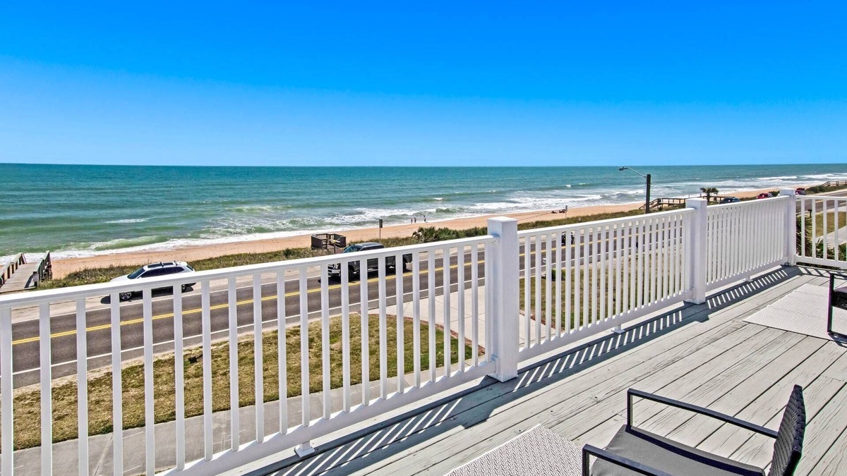 Flagler Beach House | Luxury Home with Amazing Ocean Views | Private Heated Pool | Steps to the Beach | 2 Expansive Decks