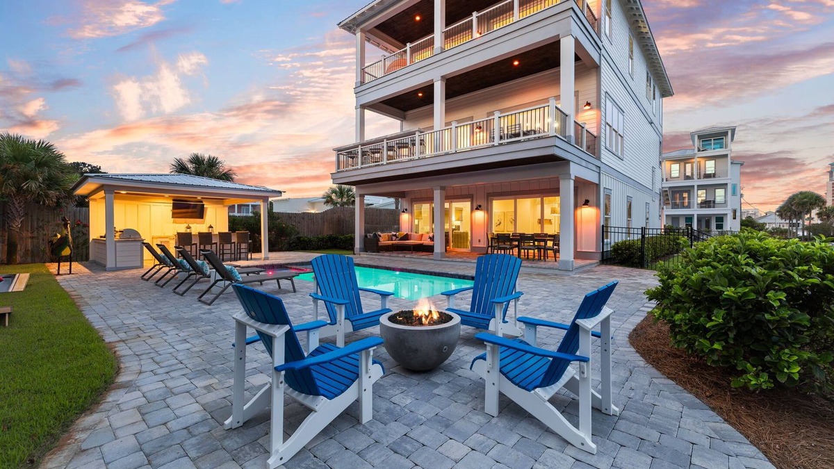 Gulf Pines House | Luxury Home with Private Beach Access a Private Pool, Golf Cart and More!