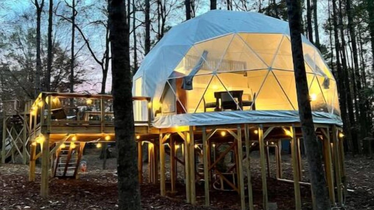 Snellville House | Luxury Honey Dome Treehouse with private Hot Tub