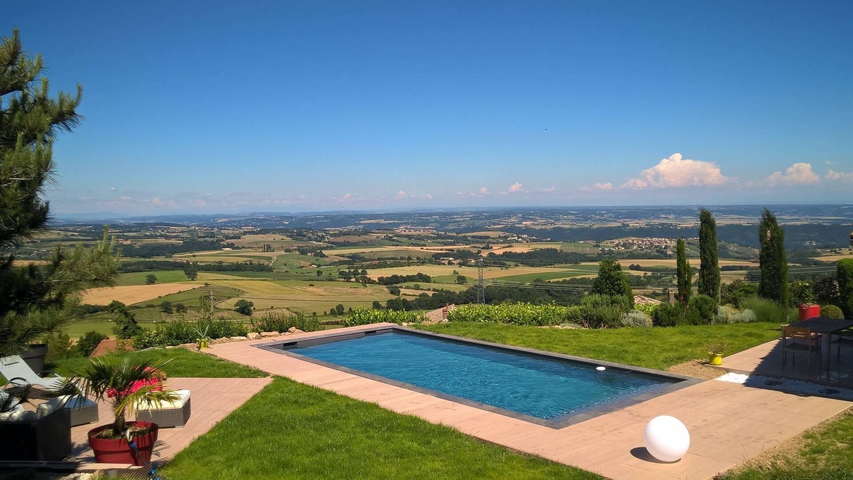 La Chapelle-Villars House | luxury house with view and pool in the Pilat region of Condrieu