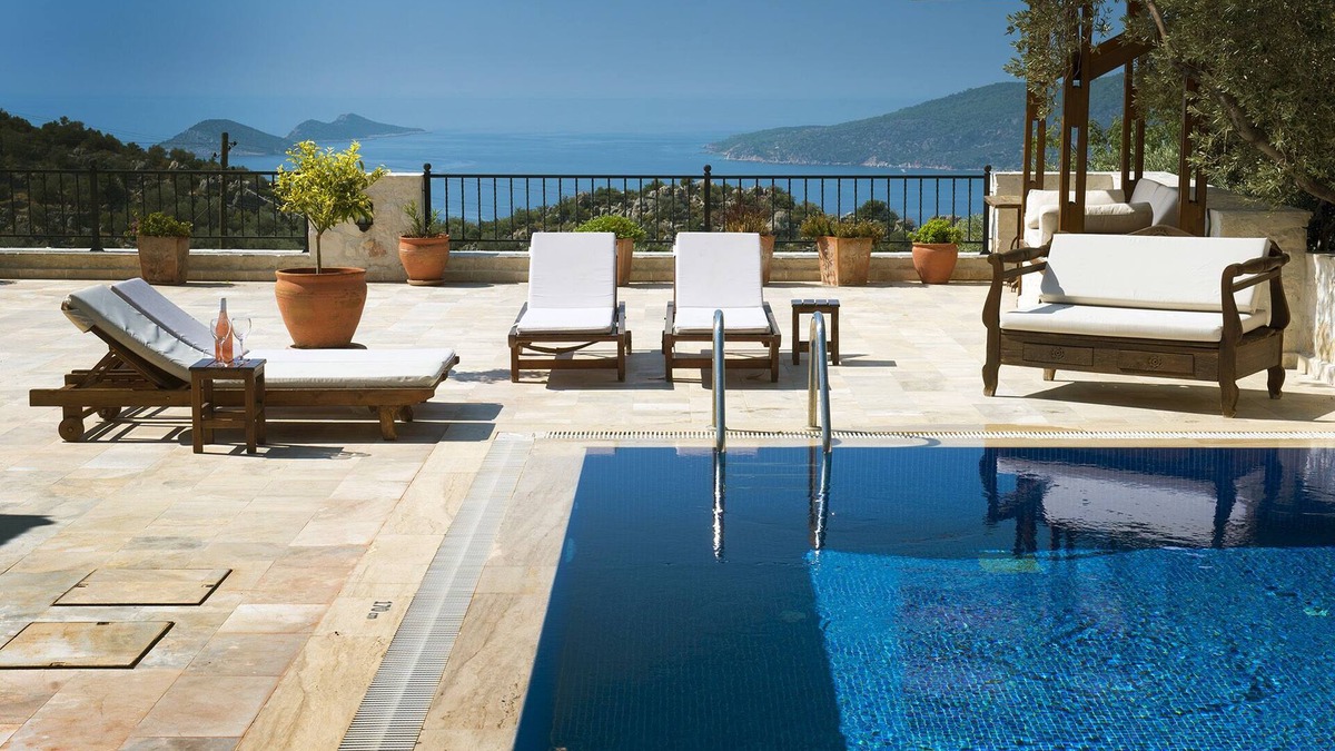 Bezirgan Villa | Luxury Kalkan Villa With 2 Pools and Guest House Perfect for Friends or Families