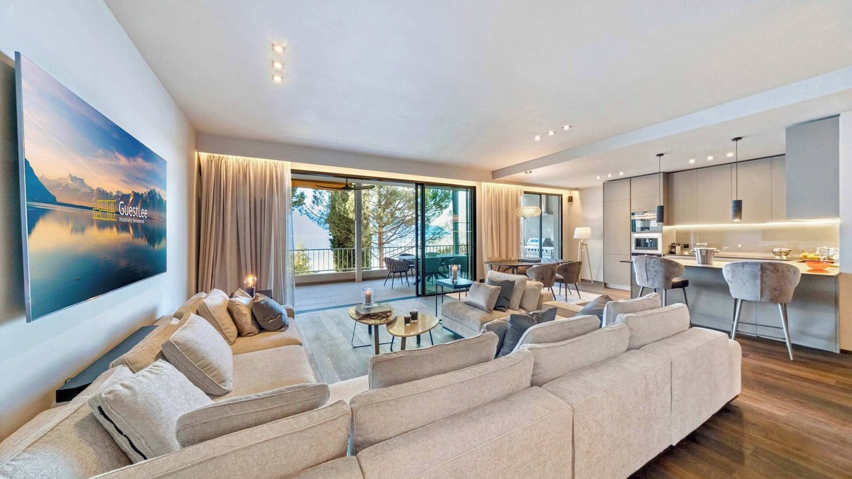 Montreux Apartment | Luxury Lakefront Loft in Montreux Swiss Reviera