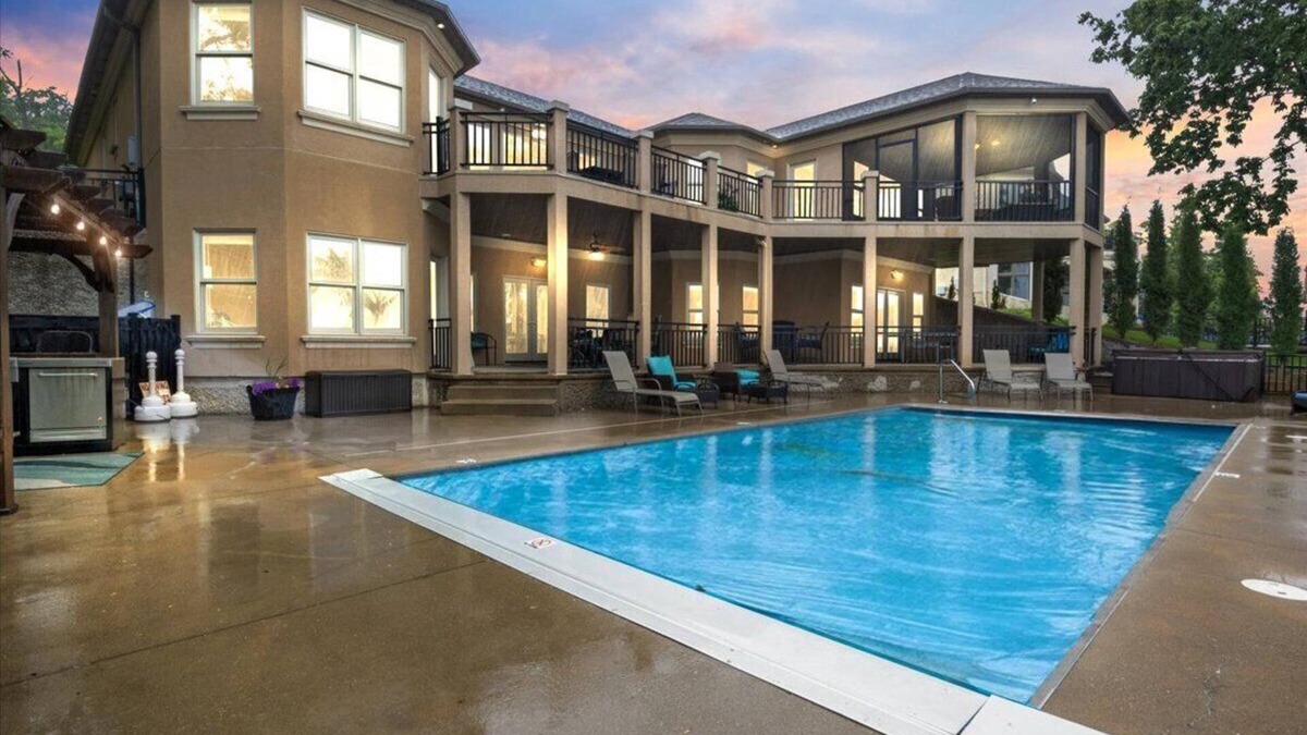 Osage Beach House | Luxury Lakefront Escape w/Pool, Hot Tub & Theater