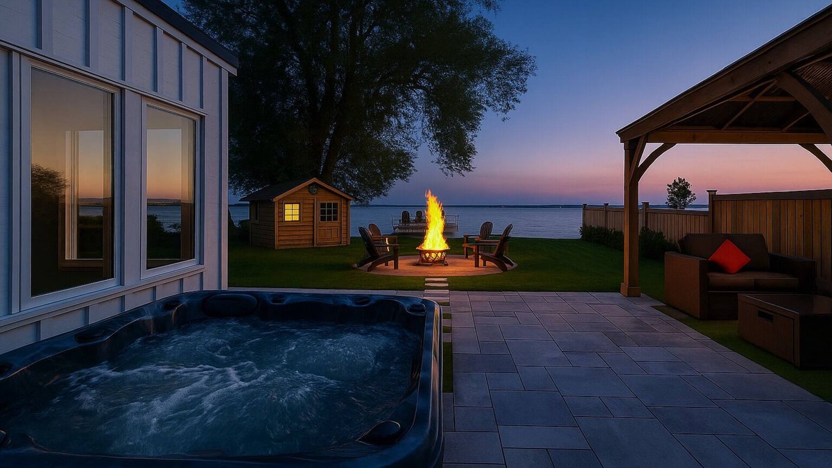Keswick Cottage | Luxury Lakehouse · 6BR · Private Sandy Beach · Hot Tub · Sunset View Lake Simcoe
