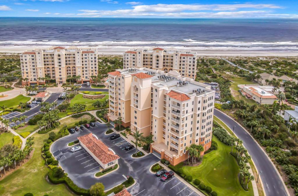 New Smyrna Beach Apartment | Luxury Minorca ~ Corner Unit ~ Ocean River Views 2 Balconies Paros 606