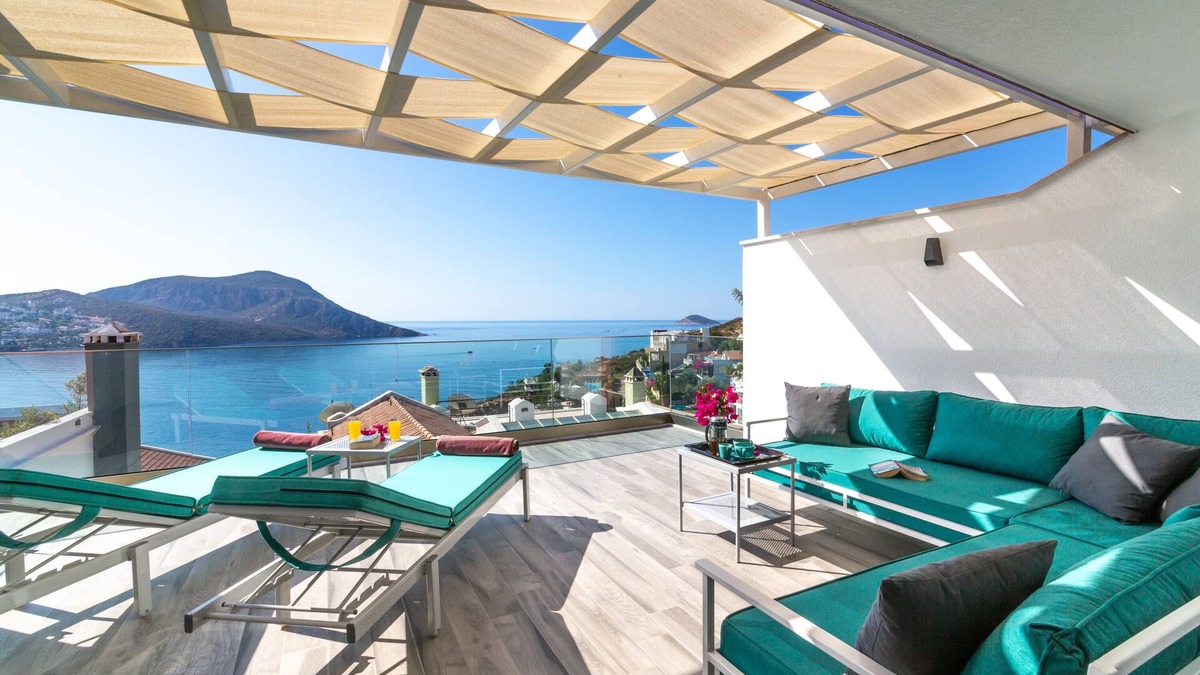Kalkan Villa | Luxury Modern Two En Suite Bedroom Villa With Private Pool. Close To Town.