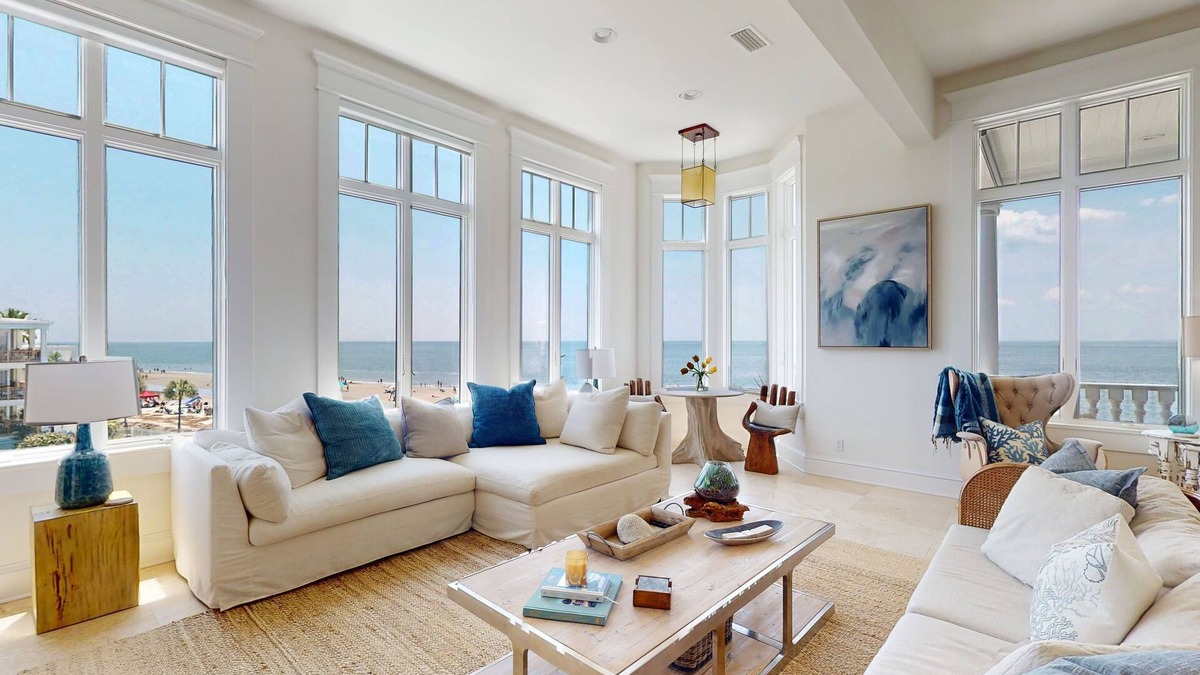 Saint Simons Island Condo | Luxury Oceanfront Condo with stunning views and firepit! Walk to Pier Village!
