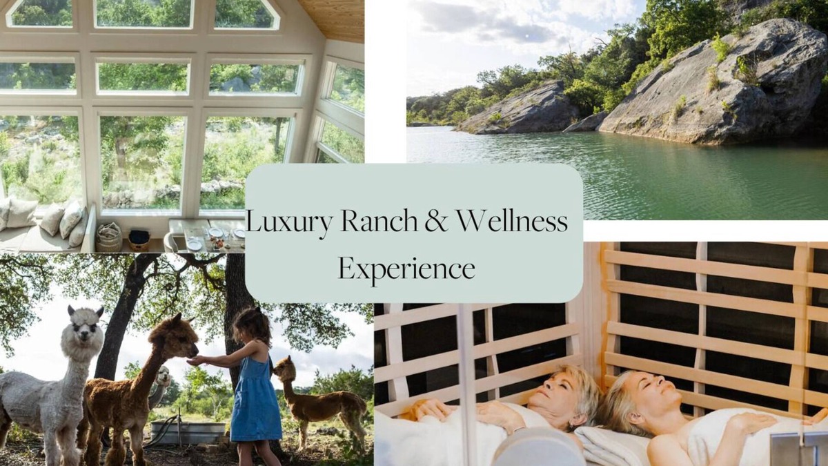 Dripping Springs House | Luxury Ranch & Wellness Experience: animals, creek, and spa