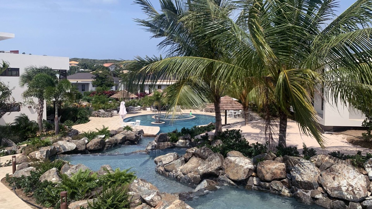 Willemstad Apartment | Luxury Relax Apartment Jan Sofat, ground floor with terrace facing the pool