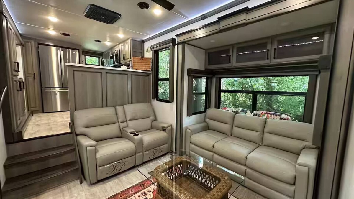 Cassadaga House | Luxury RV glamping with fire pit; charming & cozy; secluded yet close to town