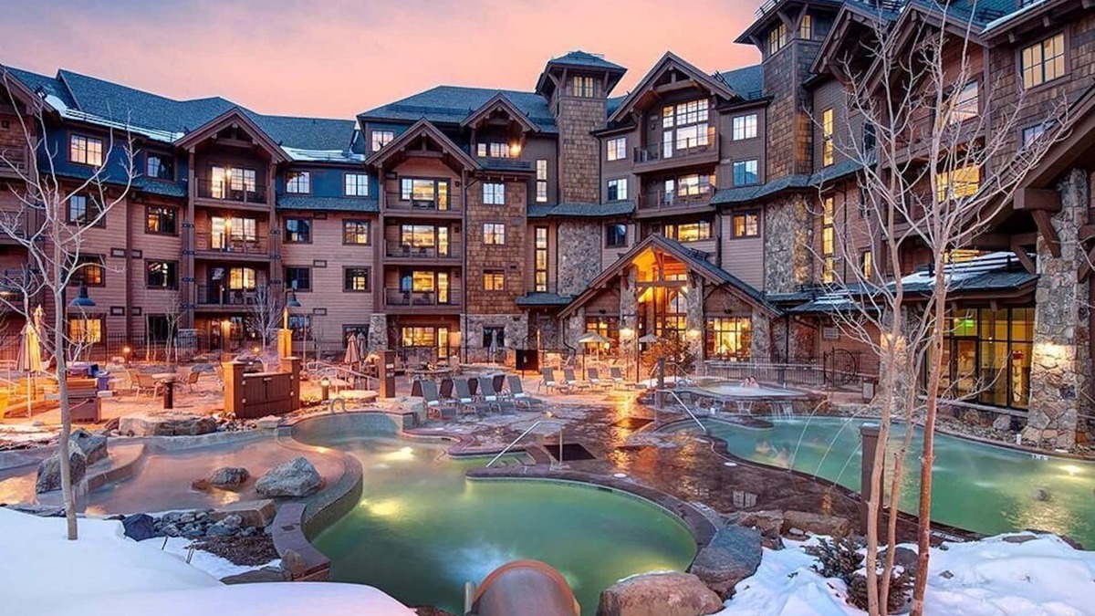 Breckenridge Resort | LUXURY SKI in/OUT Sleeps 8 -2 BR Grand Lodge Peak 7 Resort Breckenridge CO Pools