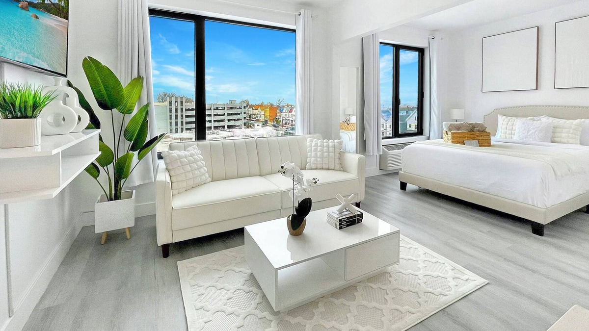Elizabeth Apartment | Luxury Studio Apartment-near NYC, EWR, Prudential, NJPAC, Dwntwn Newark, MetLife