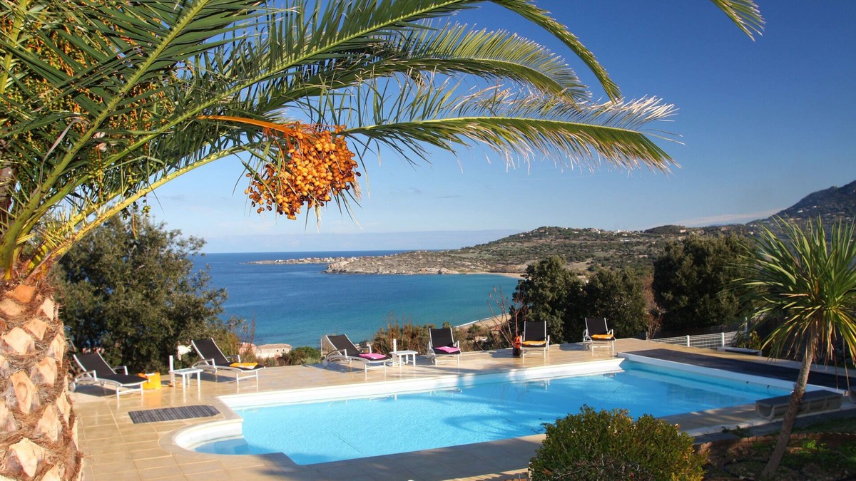 Algajola Villa | LUXURY VILLA PANORAMIC SEA VIEW HEATED PRIVATE POOL 4 to 9 PEOPLE