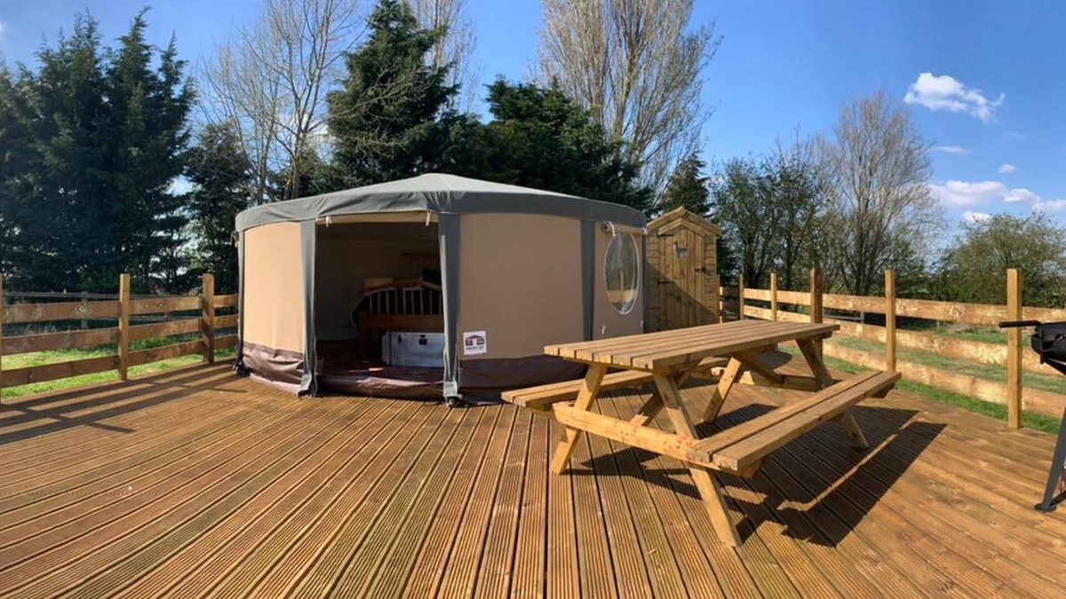 Littleport RV Rental | Luxury Yurt Glamping with 6 Acres & Swimming Lake