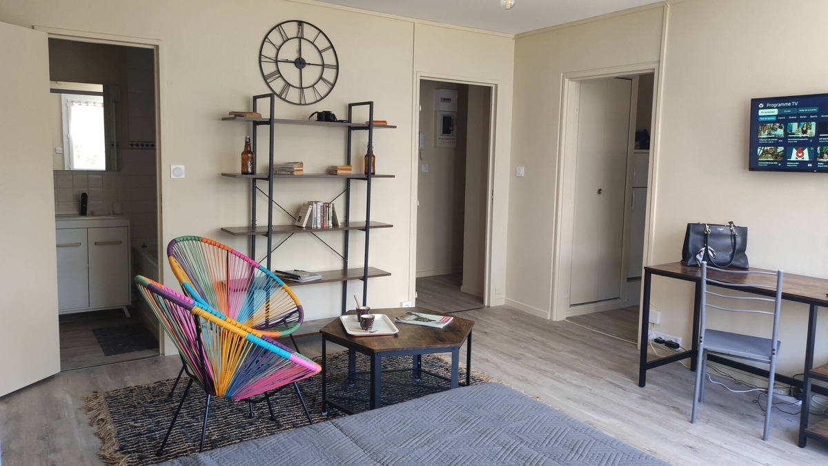 Flace Apartment | Mâcon - Studio 2 p - refurbished - Portable air conditioning - 34 m2