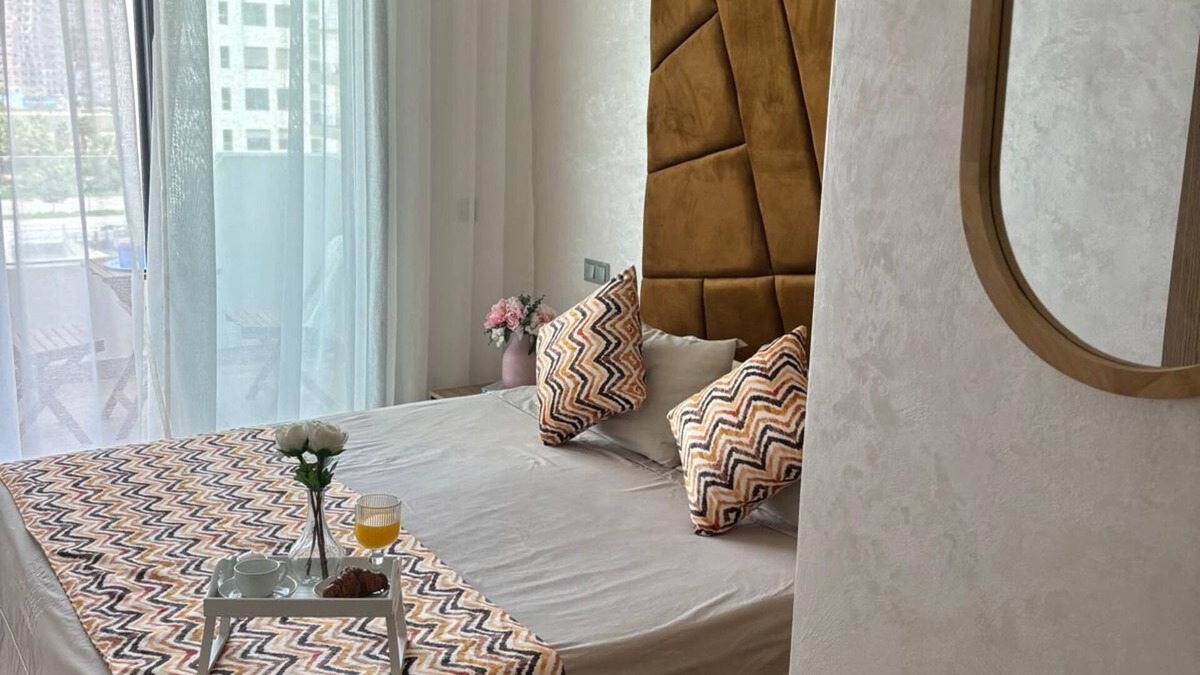 Ain Harrouda Apartment | Apartment ecocite zenata 2 steps from the beach in residence with swimming pool