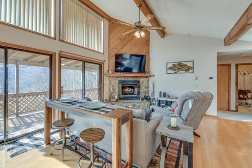 Valley Creek Run House | Maggie Valley Mountain Escape with Fireplace and Deck!