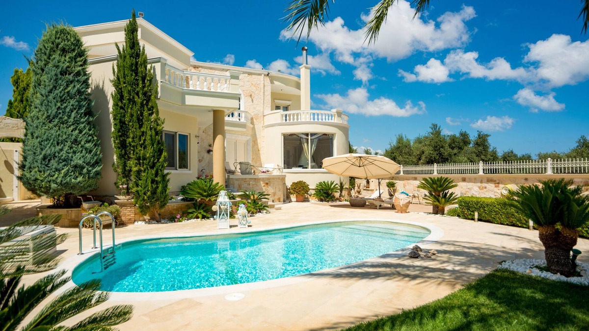 Skotino Villa | Magical Cretan Diamond with swimming pools, spectacularwater parks, golf, tennis