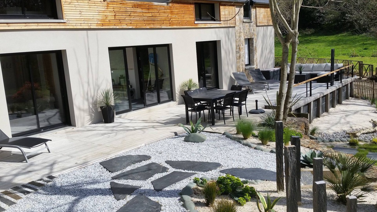 Erquy Villa | MAGNIFICENT Architect-designed House With Indoor Heated SWIMMING POOL Walking distance to beach