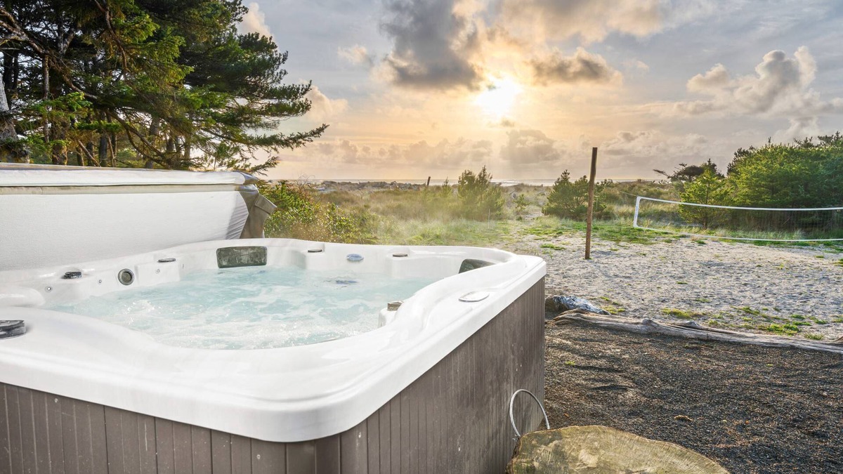 Rockaway Beach House | Magnificent Ocean Front Acre of Property, Hot Tub, Outdoor Bar, Fire-Pit, Cornhole,