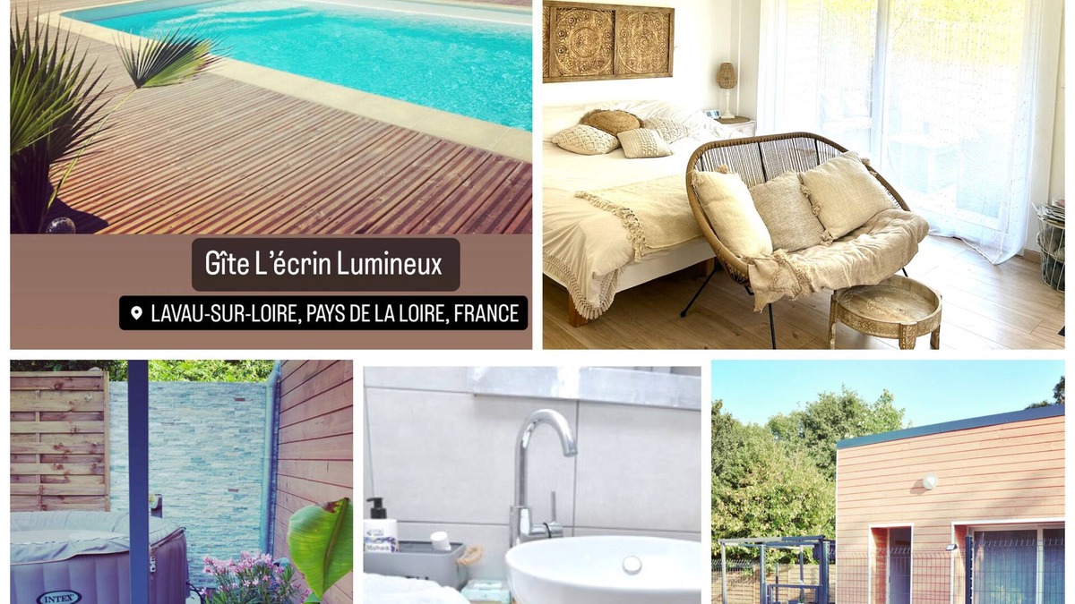 Lavau-sur-Loire Apartment | Magnificent Studio Pool and SPA