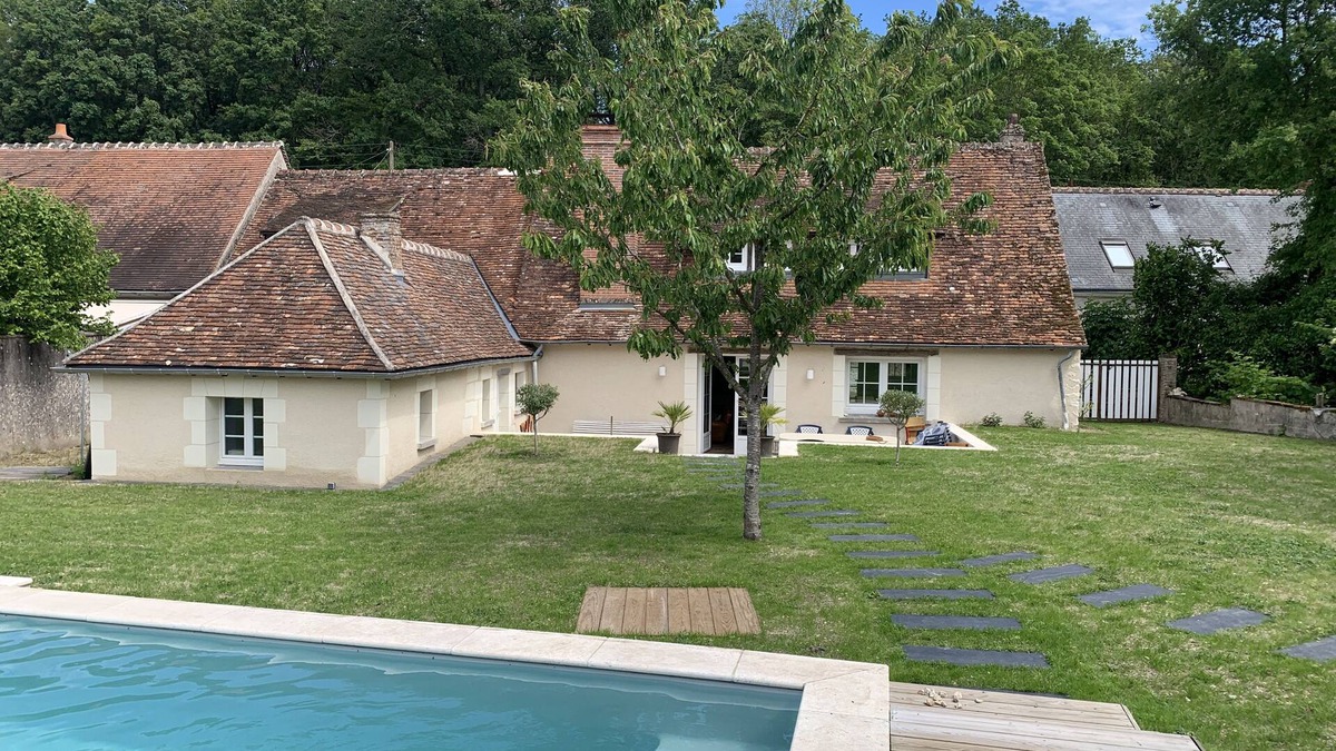 Azay-sur-Cher House | Magnifique Maison du 19ème Siècle Restaurée Avec Gout. Piscine Chauffée