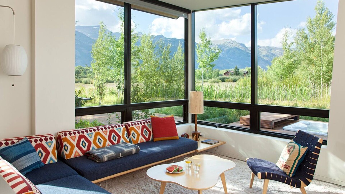 John Dodge Villa | Main House and Guest House with Teton Views and Privacy