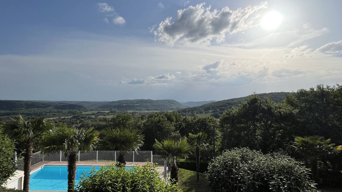 Cazoules House | Maison Avec Piscine et vue sur la Vallée de la Dordogne