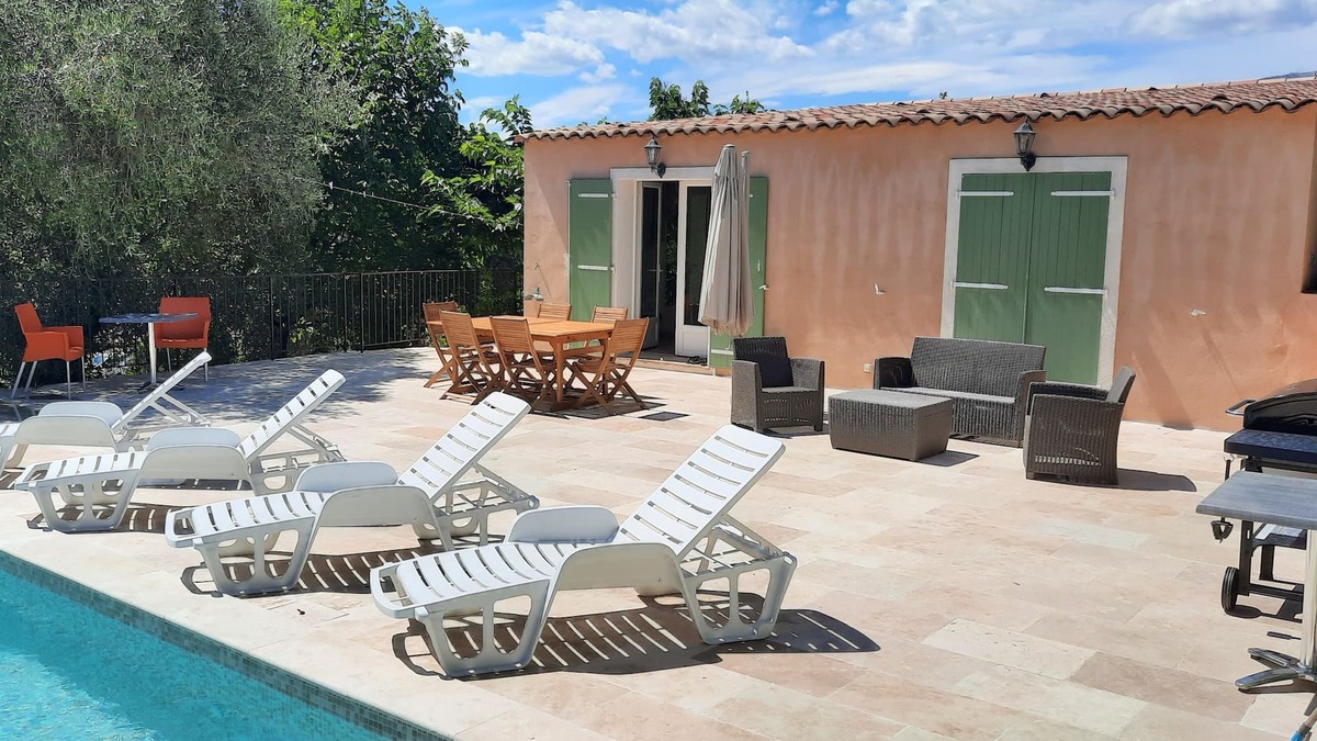 Le Plan-de-Grasse House | Maison Avec Piscine et Climatisation au Calme Absolu