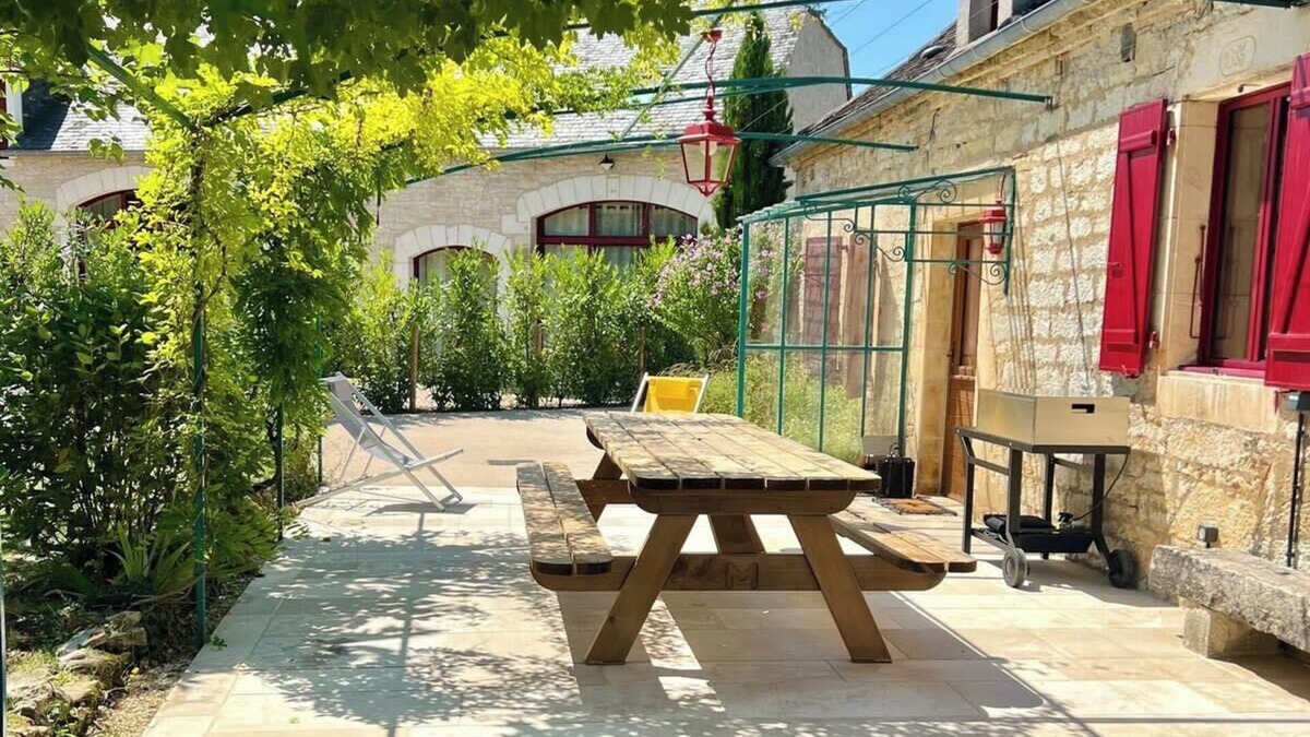 Cuzance Villa | Maison d'Antan - Piscine/Jardin/Clim - Bourg de Cuzance