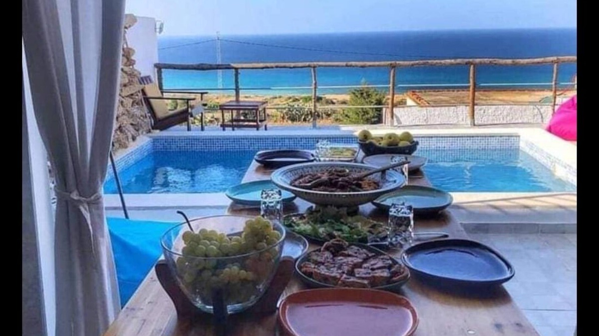 Aousja Villa | Maison de Vacance Avec vue Époustouflante sur Forêt, Montagne et mer Dar Noussa