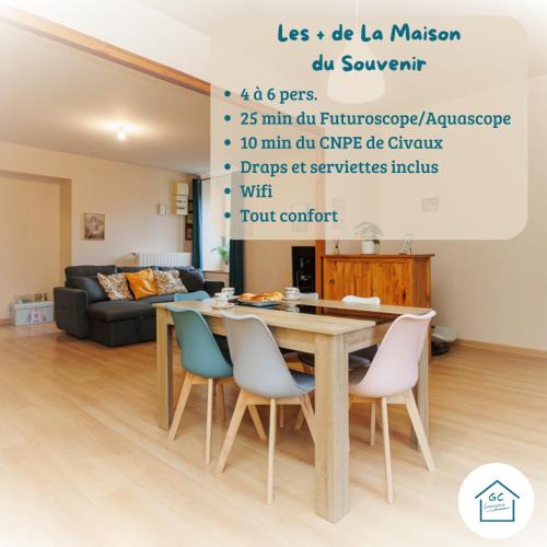 Lhommaize Apartment | MAISON DU SOUVENIR 70 m2 près du Futuroscope