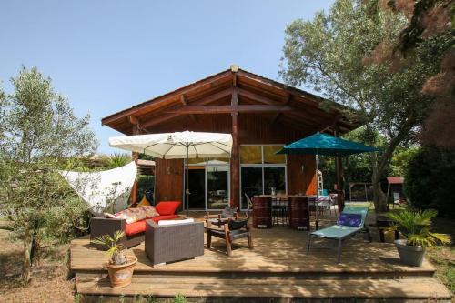 Cazaux Villa | Maison familiale en bois proche du lac de Cazaux