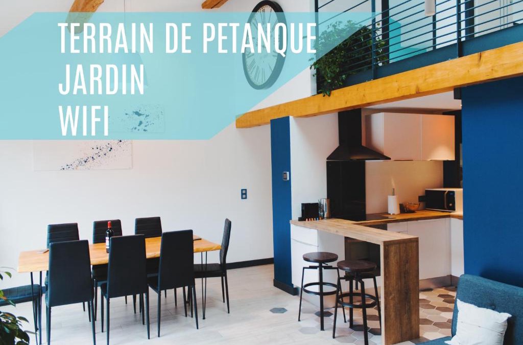 Beauzelle Villa | Maison jardin pétanque, MEETT, Airbus, aéroport, golf