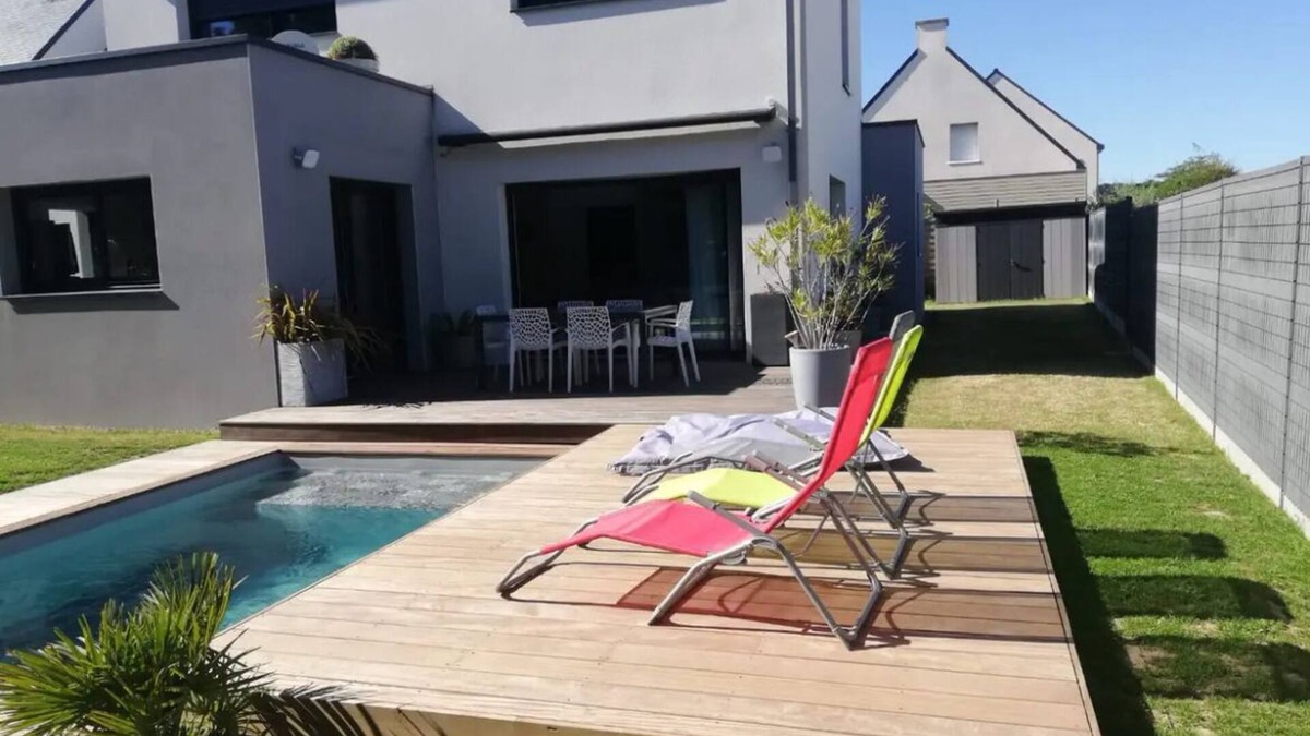 Guerande House | Maison Moderne Avec Piscine Chauffée, à 1km de L'avenue de Gaulle à La Baule
