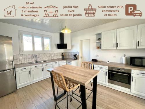 Bretignolles-sur-Mer House | Maison rénovée 3 chambres, proche centre et plage, jardin, parking - FR-1-231-332