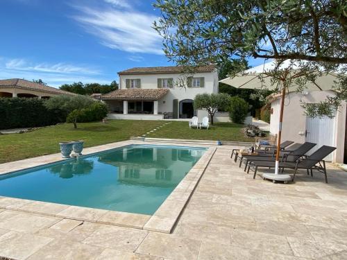 Pougnadoresse House | Maison Roquebeauresse - Piscine privée