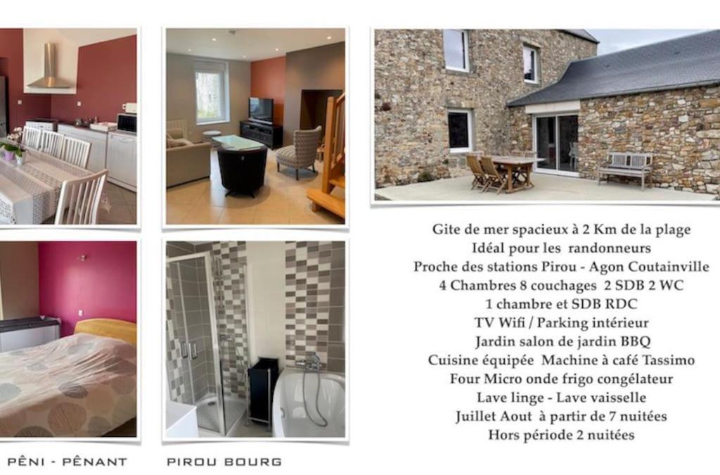 Pirou House | Maison spacieuse Pêni-Pênant