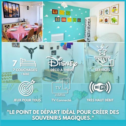 Bussy-Saint-Georges Apartment | Maison WonderLodge - Déco Disney - Jeux pour tous - Proche Disney et Paris