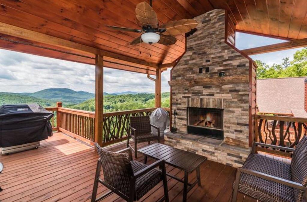 Morganton House | Majestic Mountaintop Cabin with hot tub and fireplace