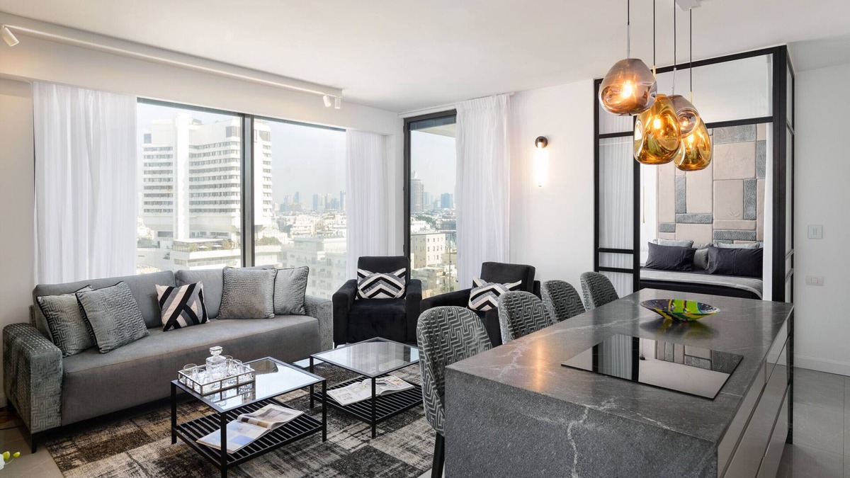 Kerem HaTeimanim Apartment | MAMAD High End 2BR with City & Sea View by FeelHome