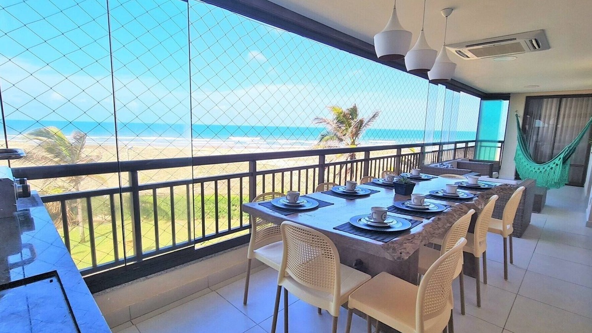 Aquiraz Apartment | Mandara Lanai Completo Frente Mar Com Vista Incrível (3 suítes, 142m)