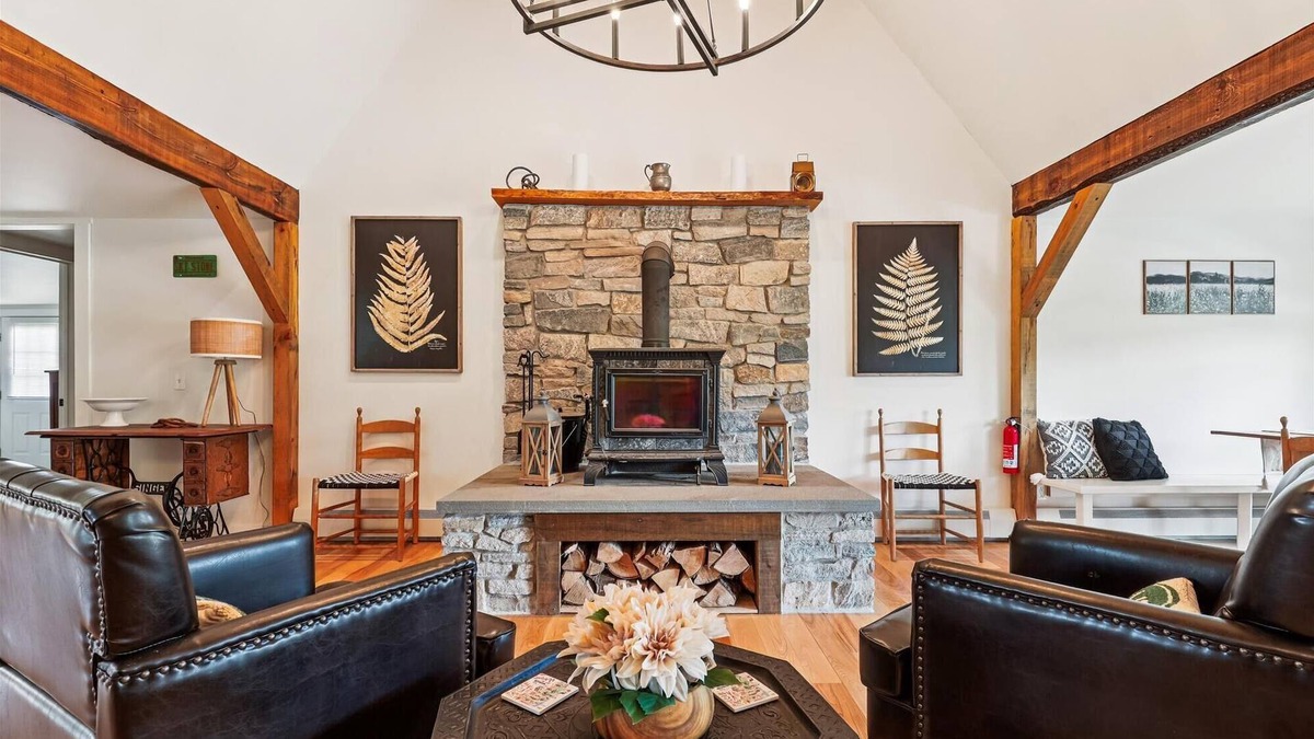 Morrisville House | Maple Fox: large 2br, wood stove, deck, & firepit!