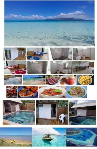 Tubuai Bed & Breakfast | Mara'ai le spot Tubuai, Chambre Triple Deluxe Mahu SDB Privée avec piscine