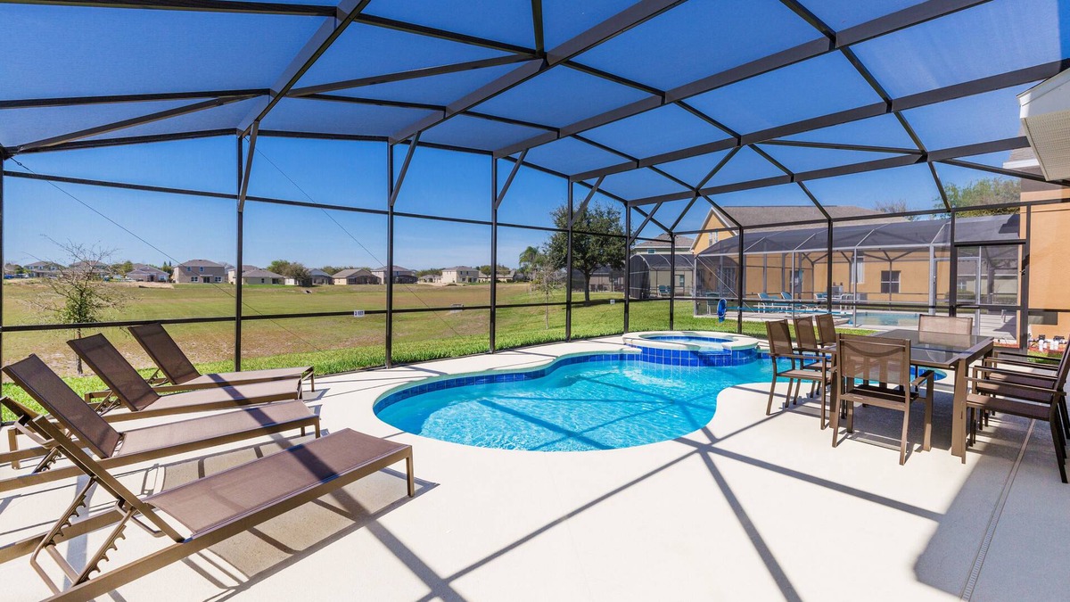 Marbella House | ⛱ Marbella Resort - Disney Area - Extended Pool Deck & SPA - Games Room ☀