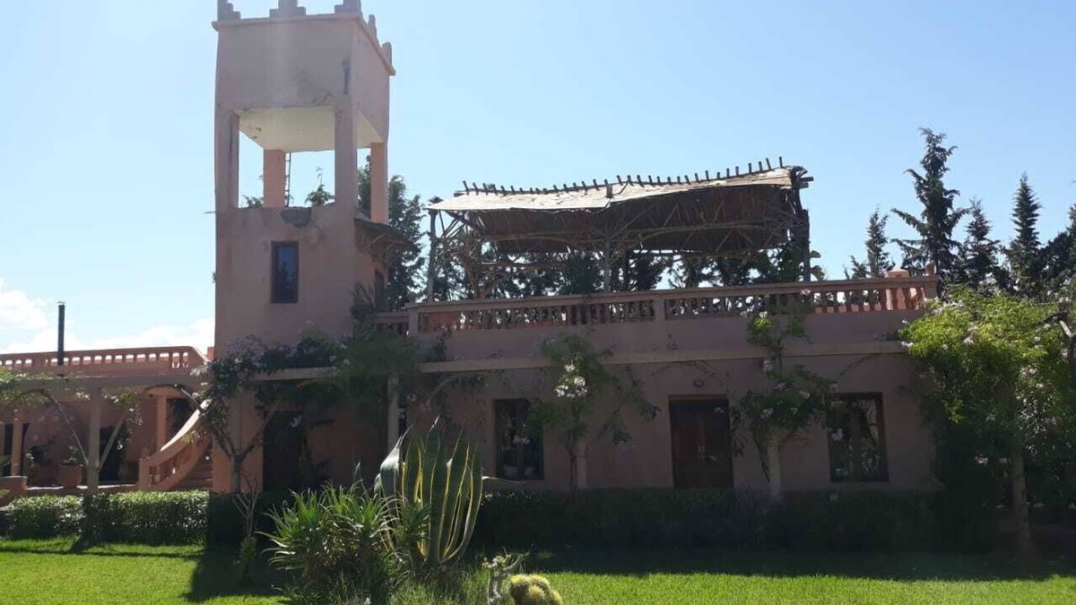 Sidi Abdallah Ghiat House | Marrakech Riad room with mountain and pool view