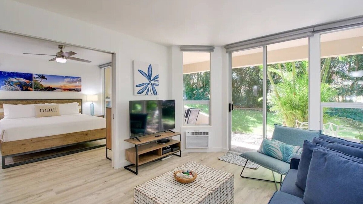 Kihei Condo | Maui Banyan F103 Stunning 1 Bedroom Condo with AC