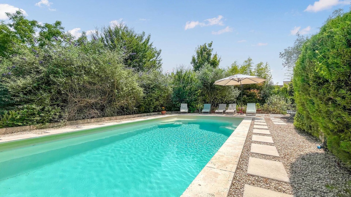 Blauzac House | Mazet piscine proche Uzes