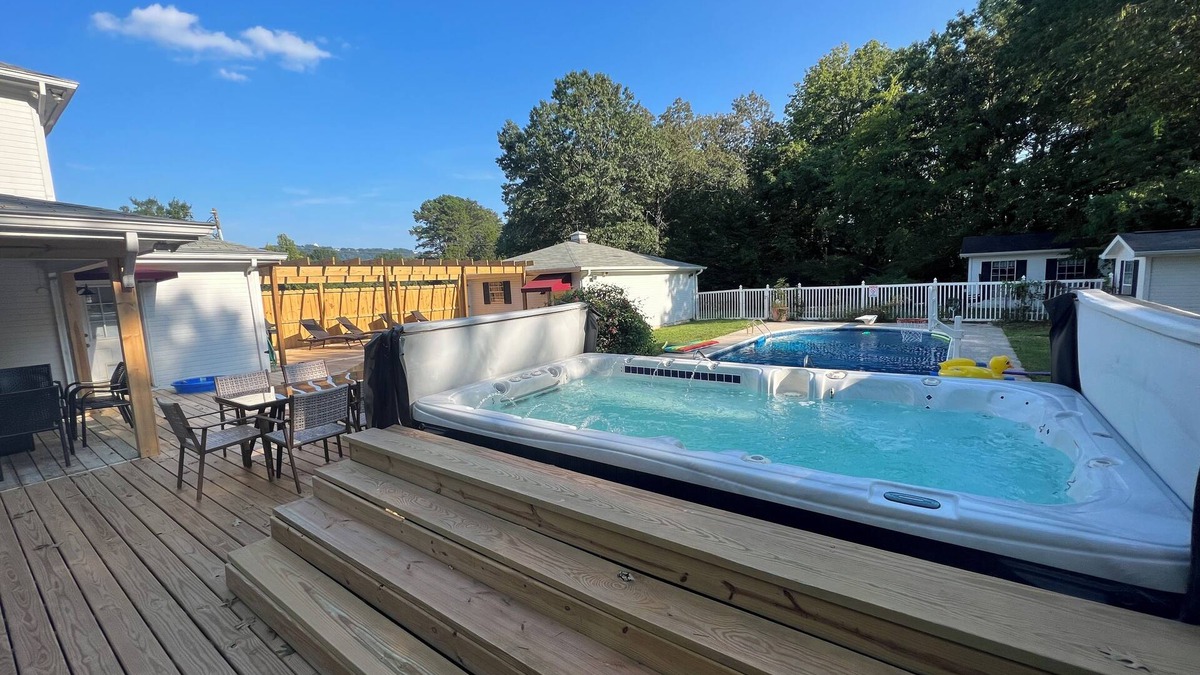 Ooltewah Other | McDaniel Farmhouse with pool & 12 person hot tub